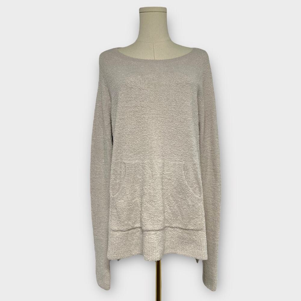 Barefoot Dreams CozyChic Lite Raglan Pullover Beige Size Large